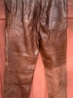 Vintage Brown Leather Pants!!